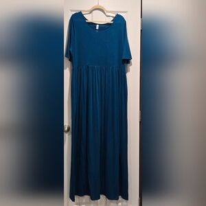 Zenana Outfitters Teal Maxi Dress